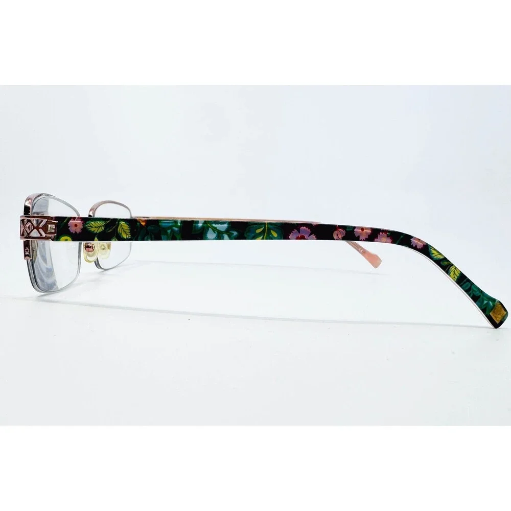 Vera Bradley Eyeglasses Womens Brown Floral Diane Vines Floral 53-18-135